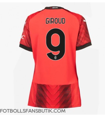 AC Milan Olivier Giroud #9 Replika Hemmatröja Damer 2023-24 Kortärmad